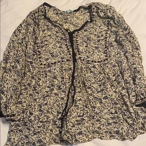 Floral flow blouse